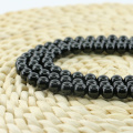 L-0096 Fashion Jewelry Black Onyx Obsidian Natural Gemstone Beads